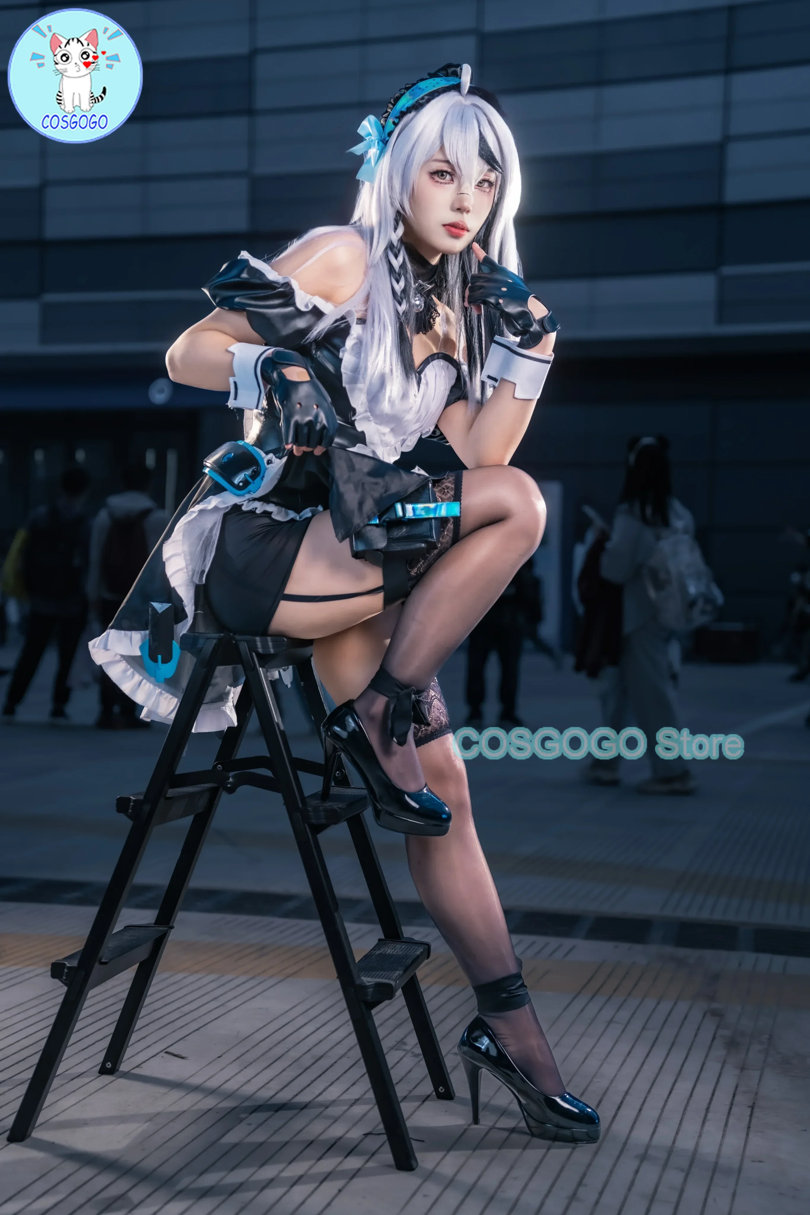 COSGOGO Game Project Snow Snowbreak: Containment Zone Cherno Kegaard Cosplay Costume Apprentice Maid Dress Female Party Clothing