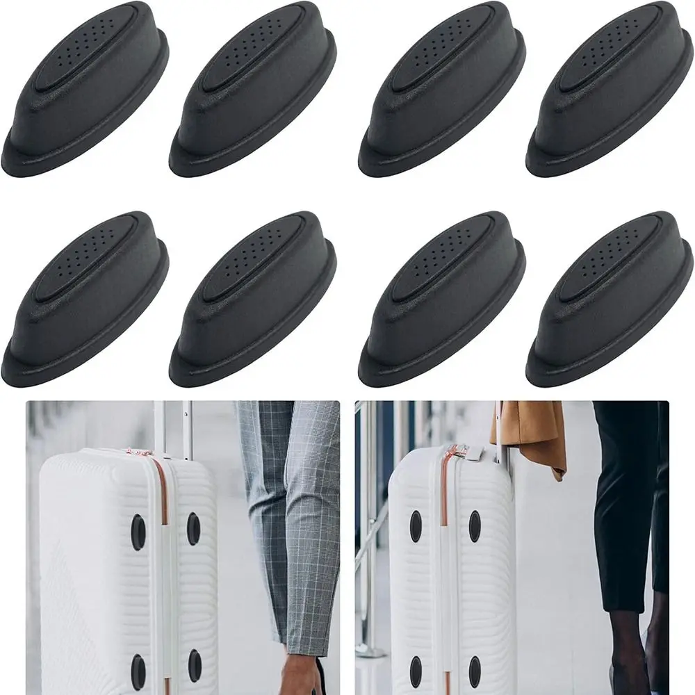 1 زوج أقدام الأمتعة منصات الأمتعة استبدال جزء أسفل حامل حقيبة قدم وسادة حقيبة حامل قدم الملحقات مع مسامير