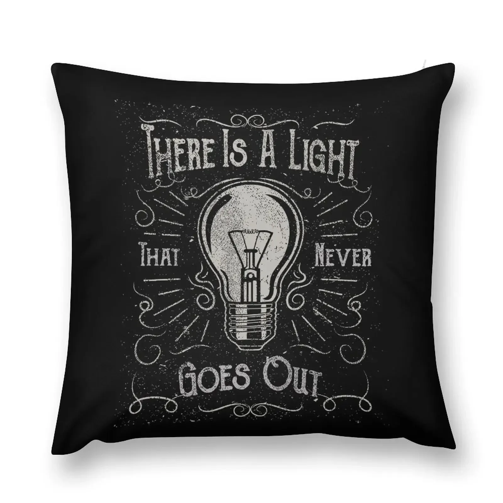 There Is A Light That Never Goes Out (black only) Throw Pillow Christmas Pillow christmas pillowcases pillow