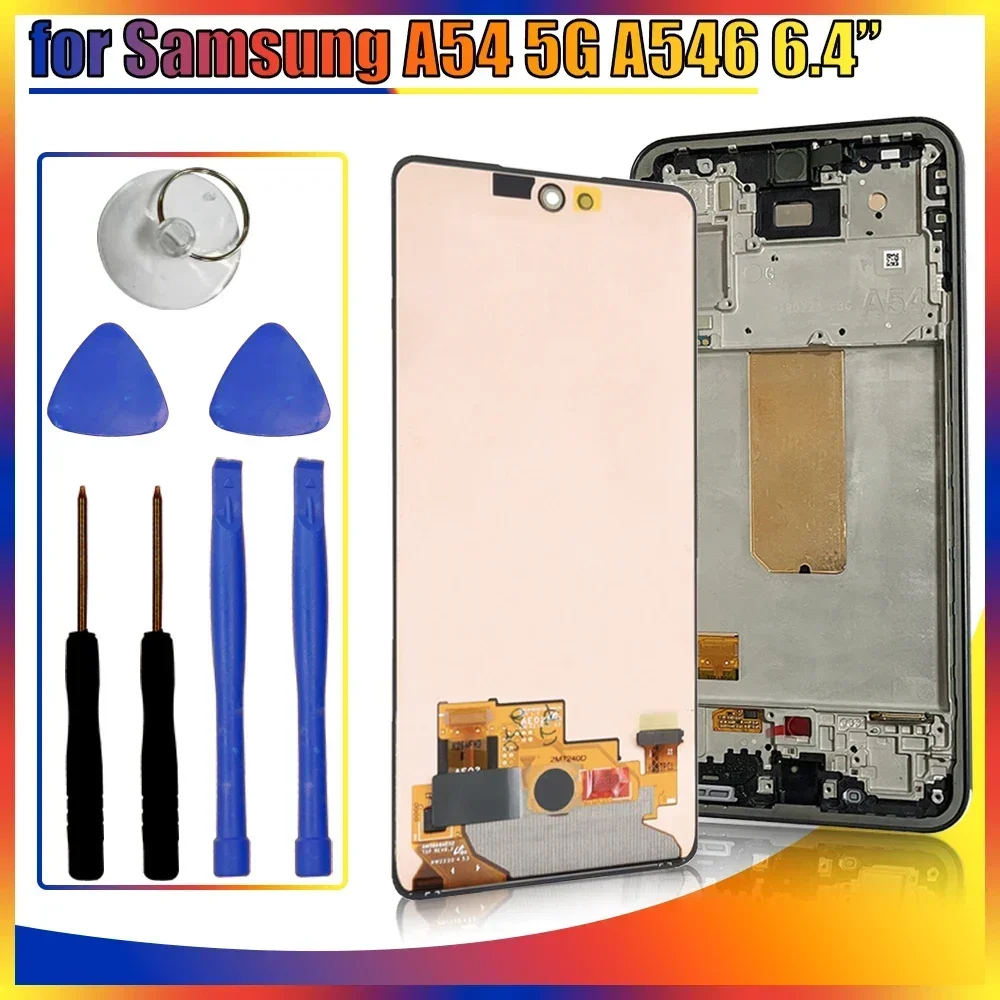 

Super AMOLED for Samsung A54 5G LCD A546U A546B Display Touch Screen Digitizer Replacement for Samsung A54 5G A546B A546U LCD