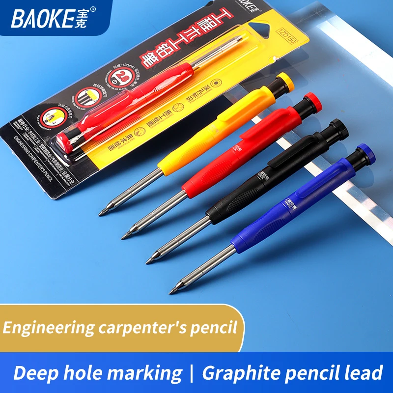 BAOKE-Crayon et mines de menuisier, 2.8mm, 2B Engineering