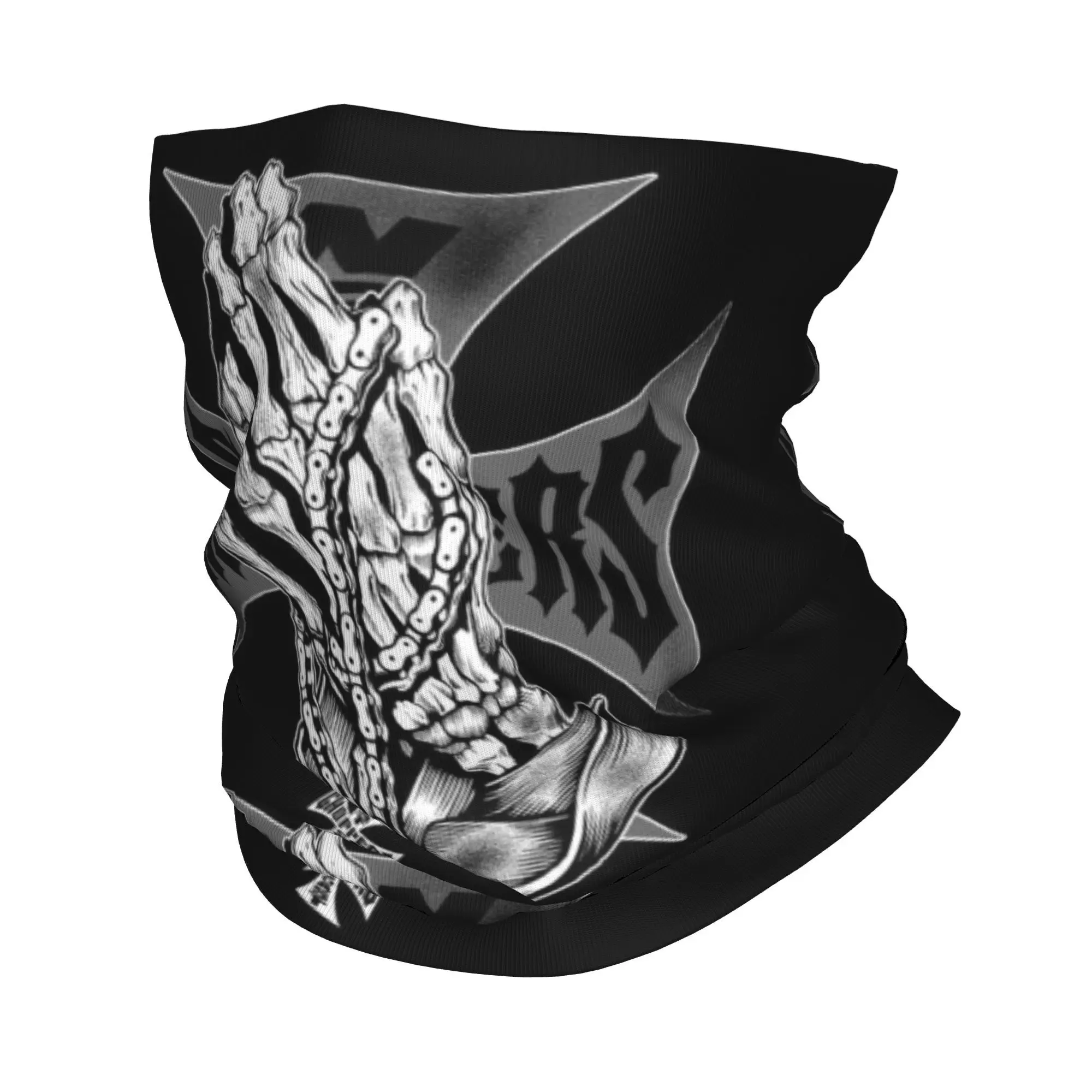 Bandana cruzada de hierro de costa personalizada, polaina para el cuello, bufanda para la cara a prueba de viento, cubierta para mujeres y hombres, diadema, pasamontañas de tubo