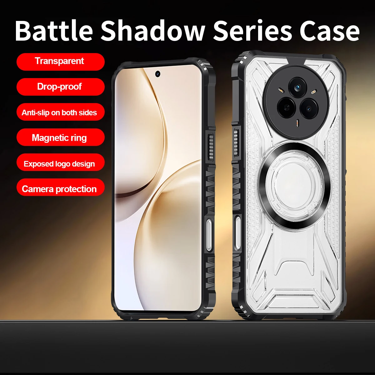 حافظة مغناطيسية مقاومة للصدمات لهاتف Realme 14 Pro Plus Realme 14 Pro + Magsafe حافظة مدرعة للشحن اللاسلكي على المستوى العسكري #2