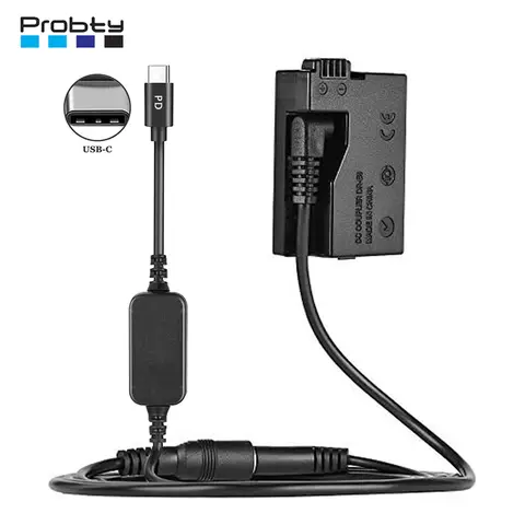 USB-C To ACK-E8 Power Adapter DR-E8 LP-E8 Dummy Battery For Canon EOS 550D 600D 650D 700D T2i T3i T4i T5i X4 X5 X6i