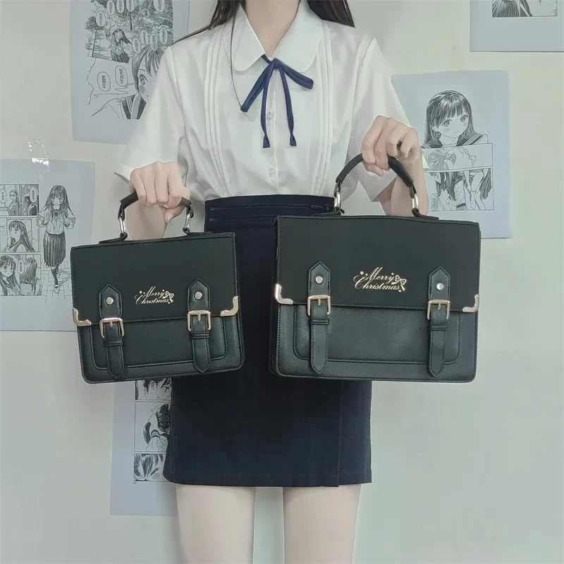 JIAERDI Japanese Style JK Uniform Bcakpack For Girls Large Capacity Lolita Shoulder Bags Women Preppy Brown School Bag Students