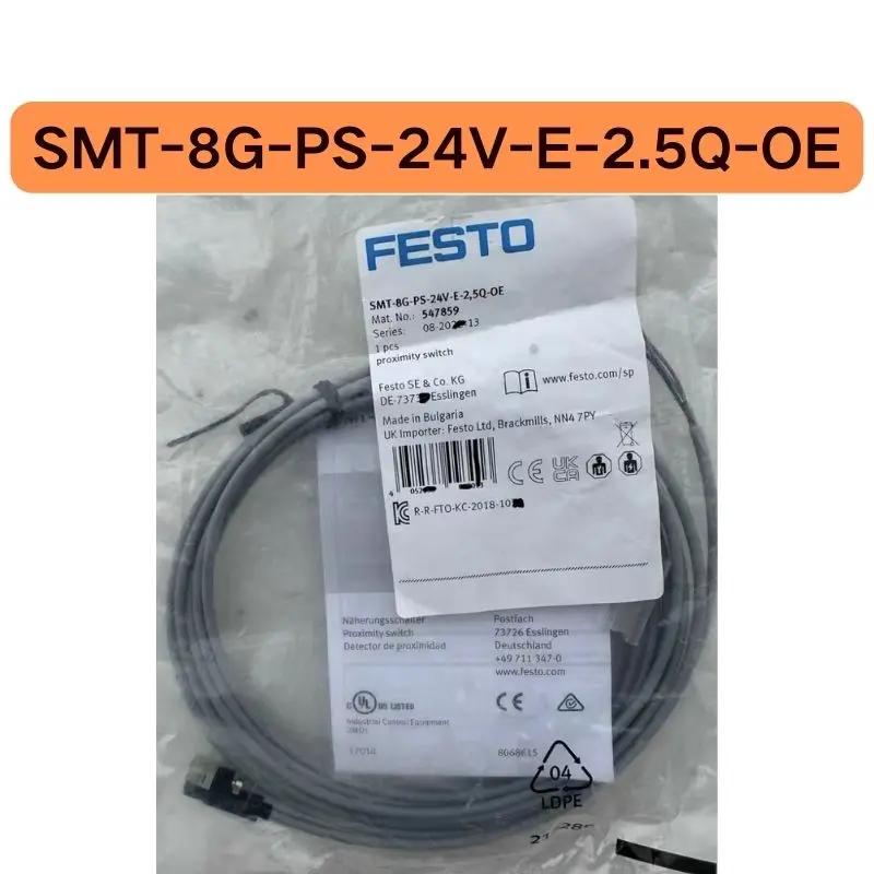 

New SMT proximity switch SMT-8G-PS-24V-E-2.5Q-OE 547859 Quick delivery