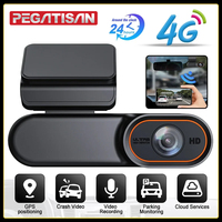 PEGATISAN 4K WIFI Dash Cam Mini CAR DVR Front and Rear Dual Lens With 1080P Black Box Room Parking Monitor Night Vision Camera