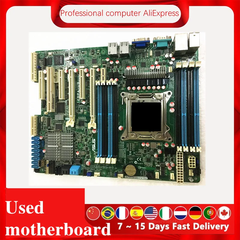 For ASUS Z9PA-U8 Used original For Intel C602 Server motherboard Socket LGA 2011 DDR3 X79 X79M Motherboard