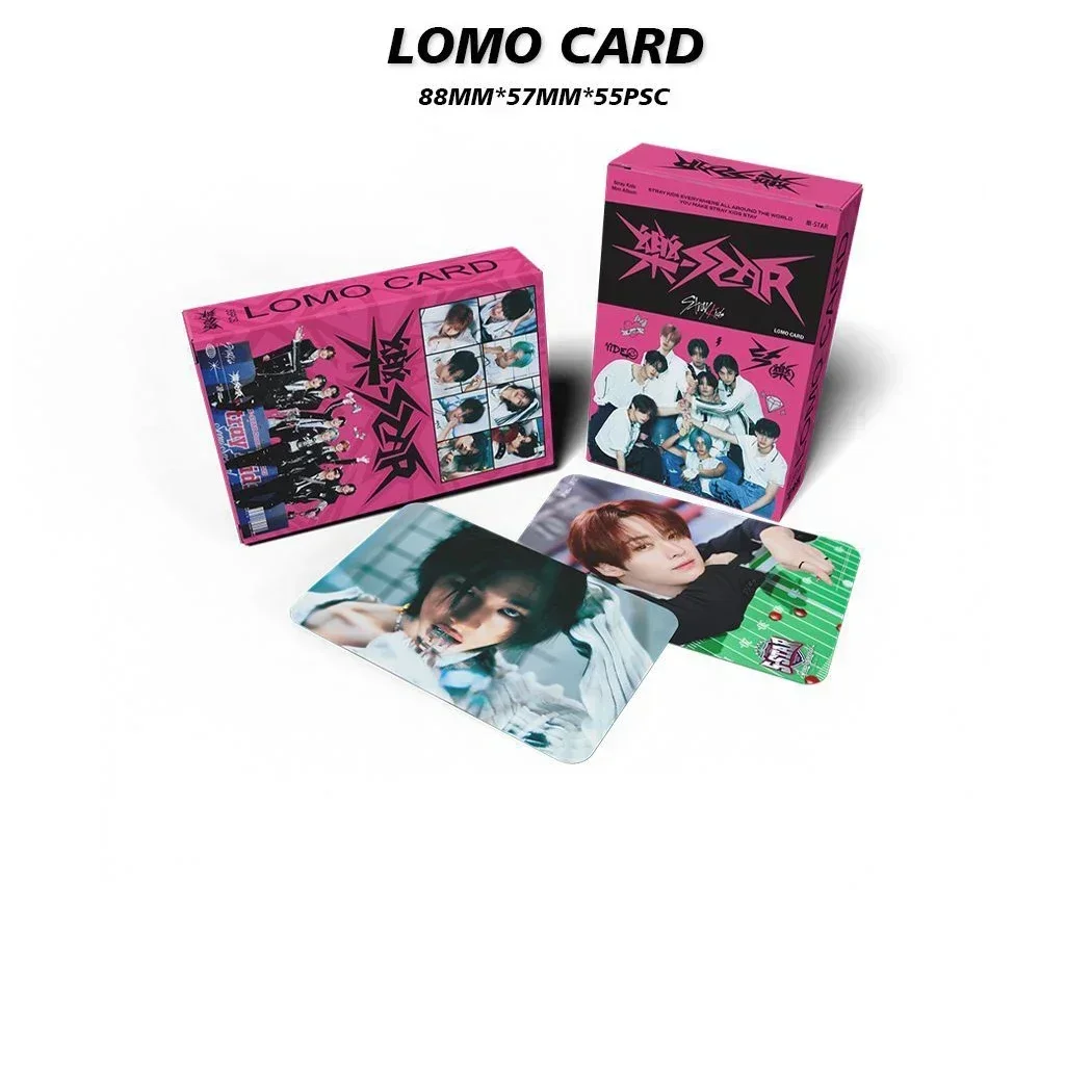 Imagem -06 - Kpop Fotocards Gift Box Grupo Rockstar Novo Álbum Cartão Lomo Adesivos Cordão Chaveiros Fãs Presentes