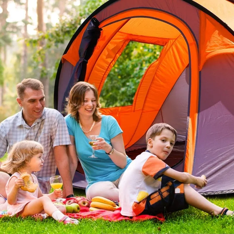 Oileus Pop Up Tent Family Camping Tents - 4/6/8 Person Cabin Tent Quick Setup, Instant Camping