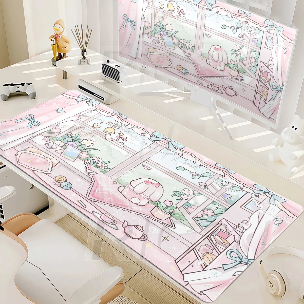 데스크 데코트 핑크 애니메이션 마우스 패드 오피스 귀여 - Gaming Accessories Pink 리뷰 및 가격