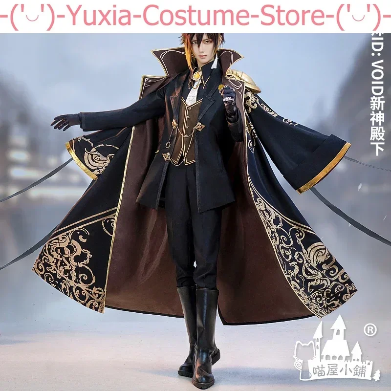 Anime! Genshin Impact Zhongli Game Suit Gorgeous Handsome Uniform Cosplay Costume Halloween Carnival Party Outfit Men