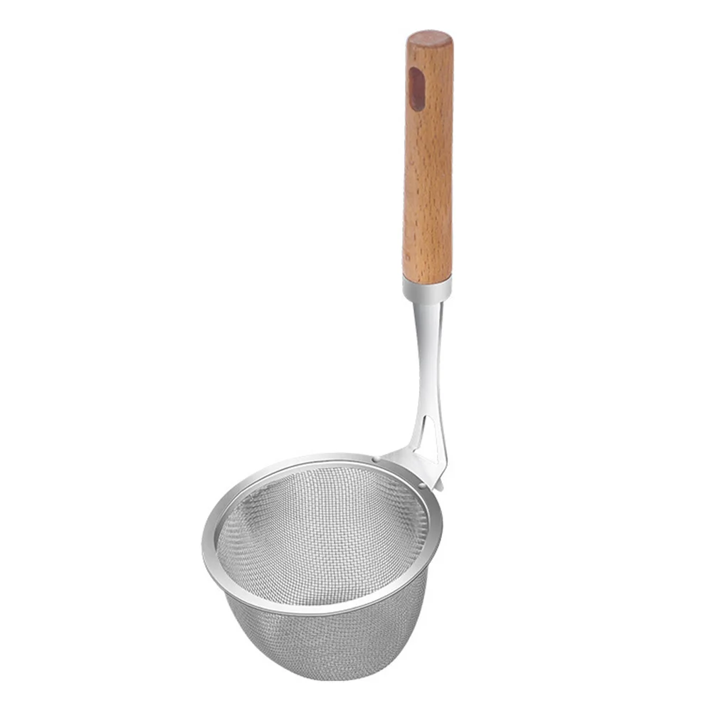 

Stainless Steel Colander High-Class Material Multi-Functional Kitchen Strainer Skimmer Ladle for Frying Hot Pot Stewing Cooking