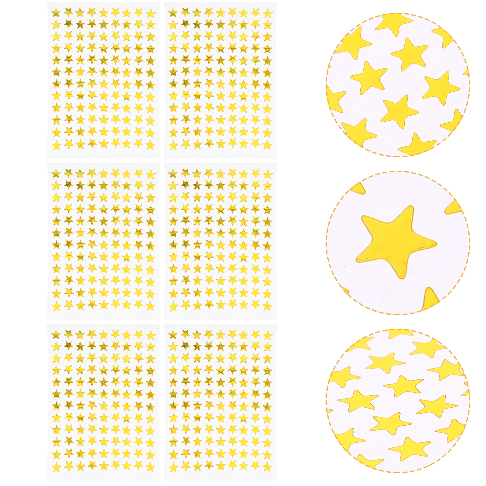 

Pentagram Gold Star For Reward Incentive Stickers Removable Classroom Stickers Stationery Labels For Art Craft