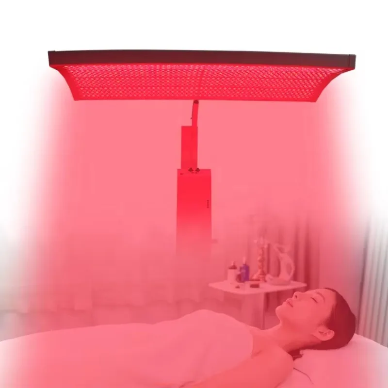 NEW 360° Rotating Automatic Lifting 660nm850nm Liquid Display Red Light Therapy Panel Bed