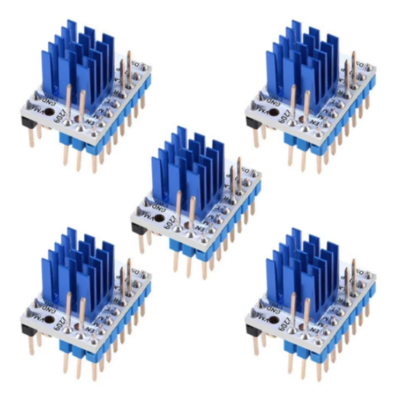5Pcs TMC2209 V3.0 Stepper Motor Driver Stepping Rod Silent Driver 256 Microstep Current 2.8A VS TMC2208-A69M