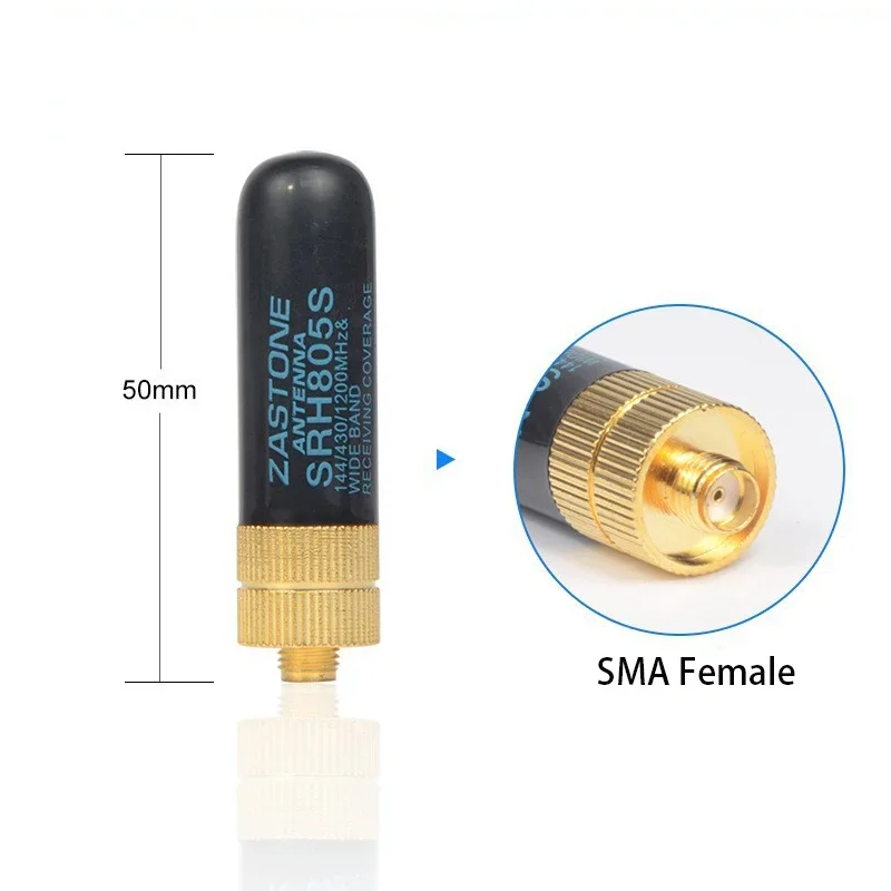 SRH805S Diamond Walkie Talkie Antenna Dual Band 144/430/1200MHZ Handheld Intercom Antenna