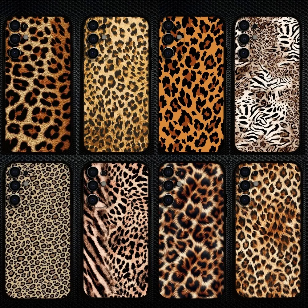 

Animal leopard print Phone Case For Samsung S25/S24/S23/S22/S21/S20/Plus,Fe,Lite/Others Black Cover