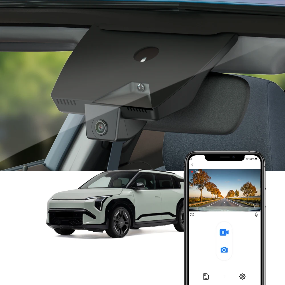 

Fitcamx 4K Dash Cam for Kia EV3 2024-2026 RHD LHD, Car DVR Dash Camera, Ultra HD Driving Recorder, 170° View, Easy Installation