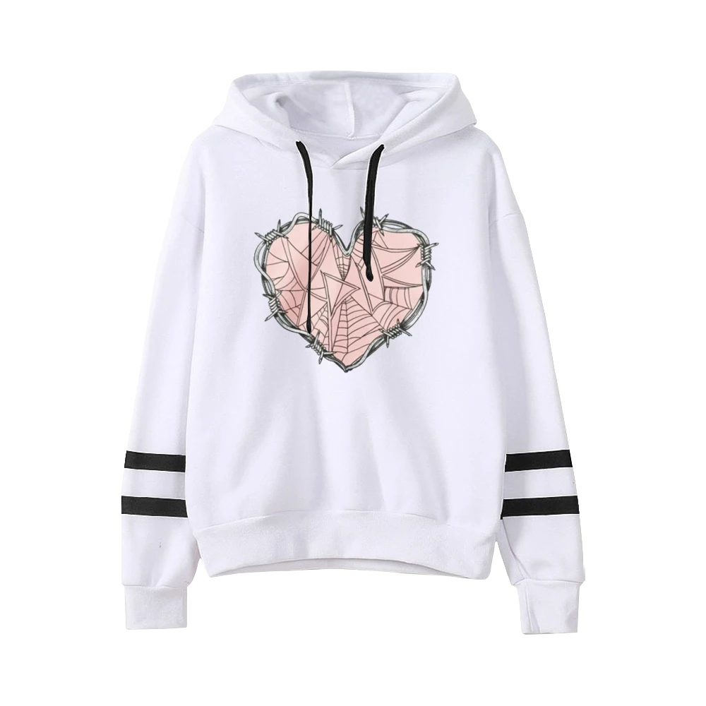 XPLR Sam e Colby Web Heart Unisex Pocketless Parallel Bars Sleeve felpa uomo donna felpa con cappuccio Harajuku Clothes