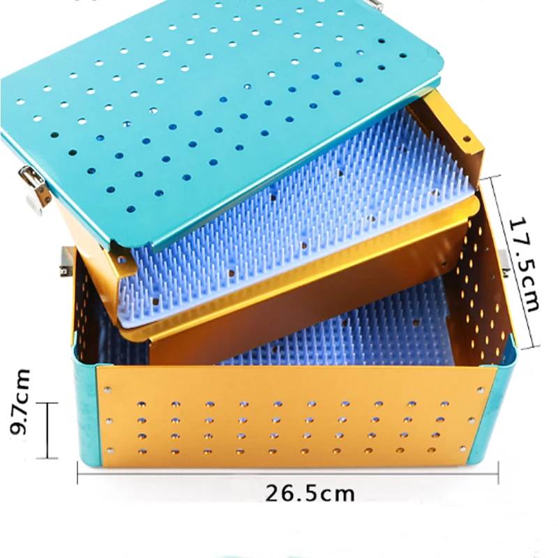 Silicone Sterilizer Box for Microscopic Ophthalmology Surgery Tools High Temperature and High Pressure Sterilizer Box