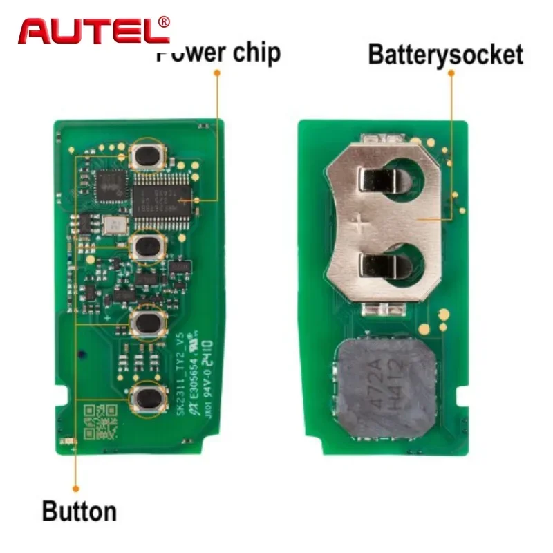 Autel IKEYTY8A4BL IKEYTY8A4AL Chave remota inteligente universal 3 + 1 botões para Toyota