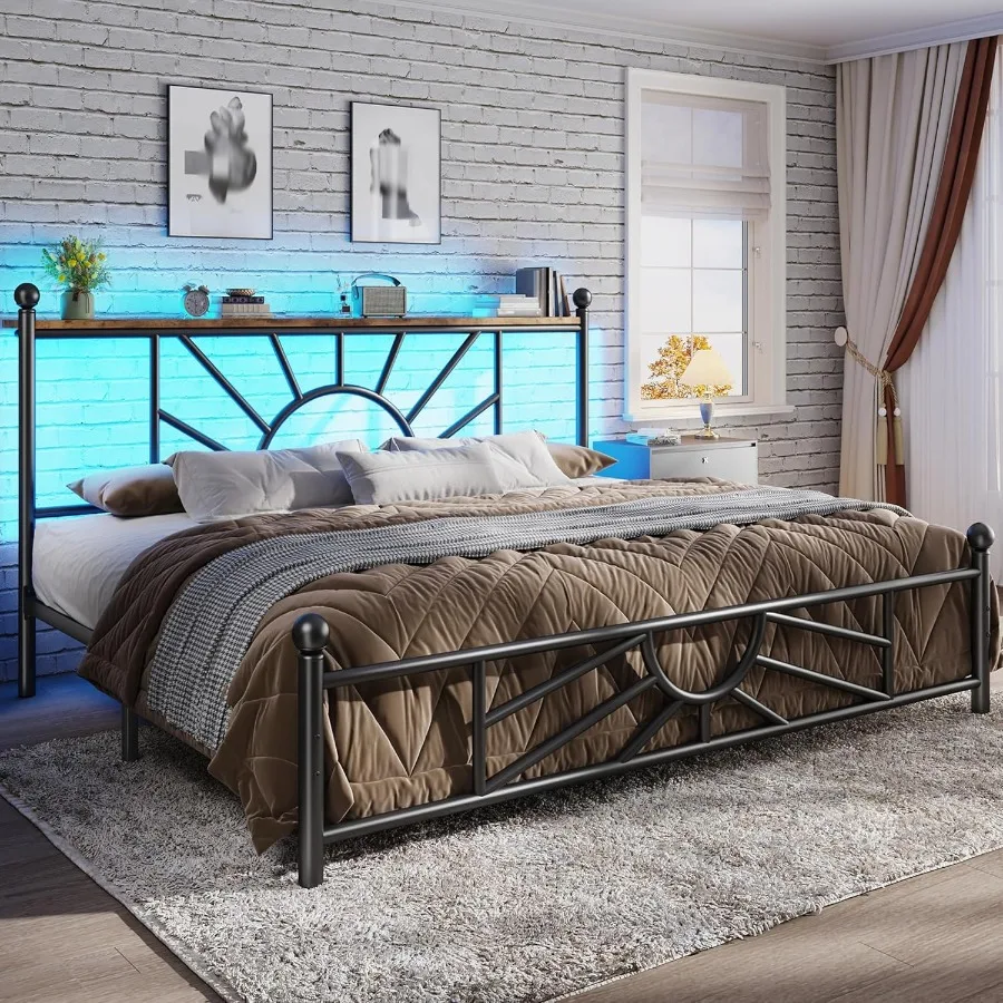 King Size Metal Bed…