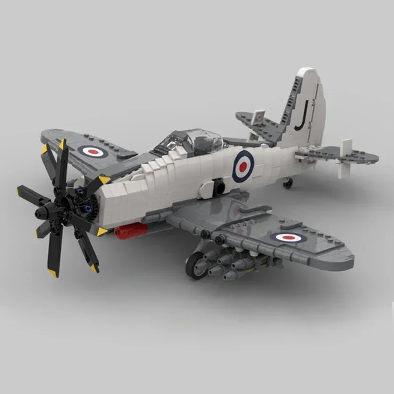 Modelo de aeronave militar moc tijolos de construção escala 1: 35 wyvern lutador tecnologia blocos presentes brinquedos de natal conjuntos diy montagem