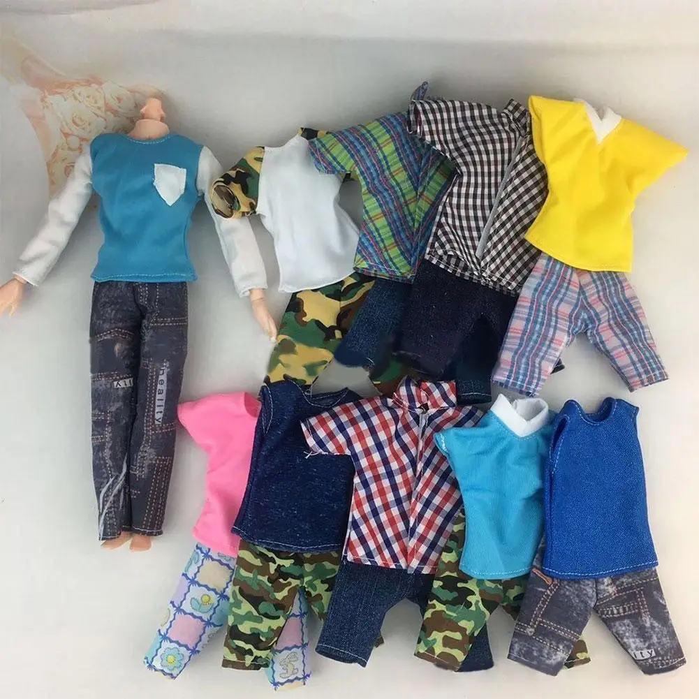 3pcs Random Dolls Clothes 32 Cm Male Clothes For Prince Dolls Daily Wear Accessories Random Fashion Outfit For Boyfriend