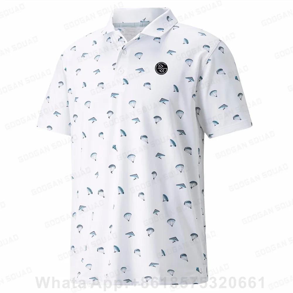 2023 New Summer Men Polo Shirt Casual Fashion Short Sleeve Quick Dry Fishing Golf T-shirt Tops F1 Racing Clothing Plus Size view 3