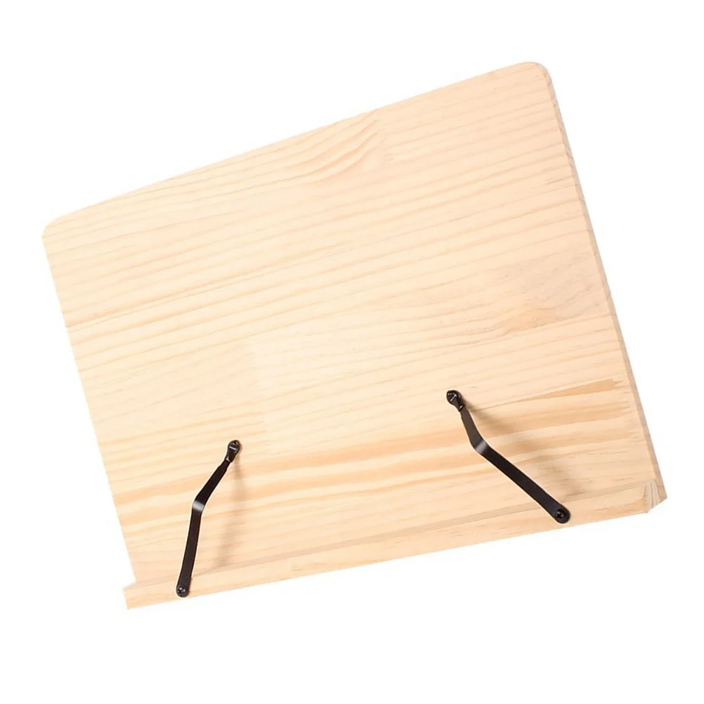 Reading Rack Adjustable Textbook Holder Bookshelf Desktop Simple Music Stand Rest Wooden