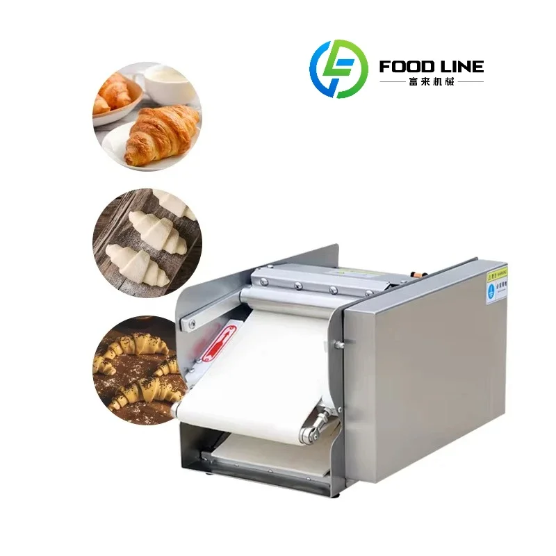 

Table Top Crescent Bread Forming Machine for Sale Electric 220V for Dough and Nuts Automatic Croissant Bread Rolling Machine