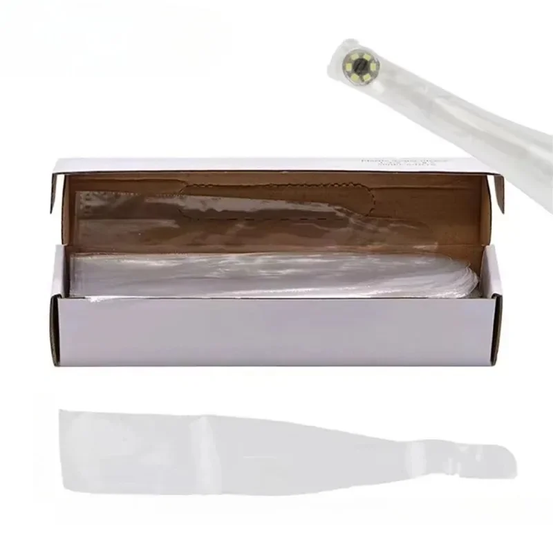 100Pcs Box Einweg Dental Lichtleiter Stange Schutz Film Mantel Abdeckung für Aushärtung Licht Sticks Zahnmedizin Materialien