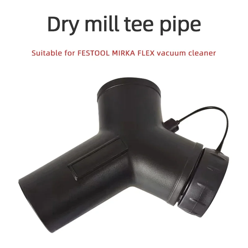 

Suitable For FESTOOL MIRKA Vacuum Cleaner Three-way Link Dust Collecting Bucket Sander Dust Pipe One Drag Two Accessories