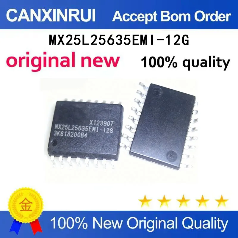 

(5-100 Pieces) Brand new original MX25L25635FMI-10G MX25L25635 SMT SOP16 memory chip