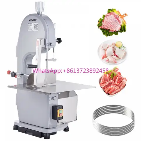 VEVOR 상업용 전기 1500W 스테인레스 스틸 조리대 톱질 기계 19.3