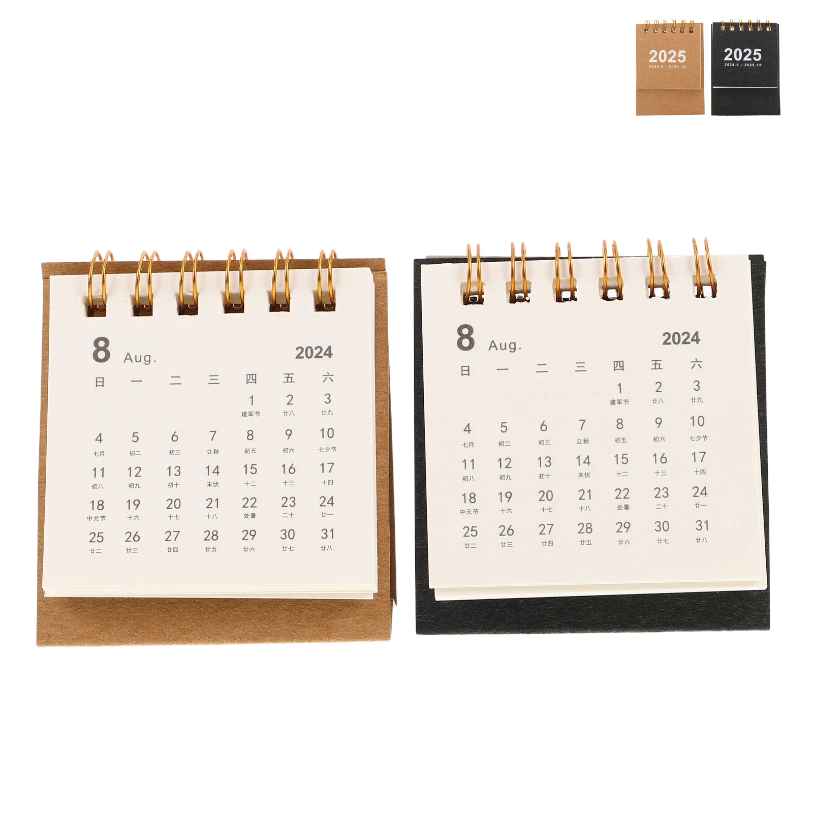 

Mini Desk 2025 Small Desktop Planner Stand up Turn Page Paper Spiral Office Calendar Desktop Mini Desk Yearly