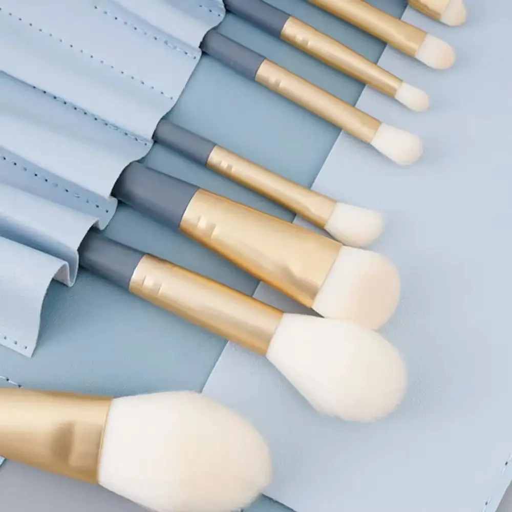 10 pezzi pennelli per trucco portatili durevoli a setole morbide set di pennelli per trucco soffici super morbidi strumenti per il trucco principianti principianti