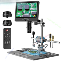 Andonstar AD249SM-Plus Trinocular HDMI-compatible Digital Microscope with 10-inch Screen + Extension Base for PCB Repair