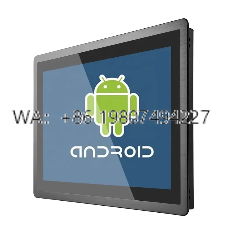 15.6 Inch Embedded All Aluminum IP65 Front Waterproof Window Linux OS Fanless Resistive Touch All in One Industrial Panel PC