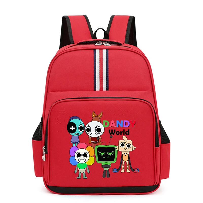 Mochila Dandy's World à prova d'água Dandy's World Book Backpack Cartoon Girassol Dandy Bolsas escolares Estudantes Mochila ortopédica