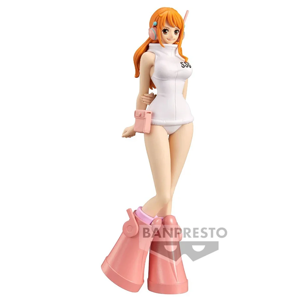 IN Stock Banpresto King of Thieves DXF Figures Egghead Nami 18cm Original Anime Figures PVC Models Collectible Toys Gifts