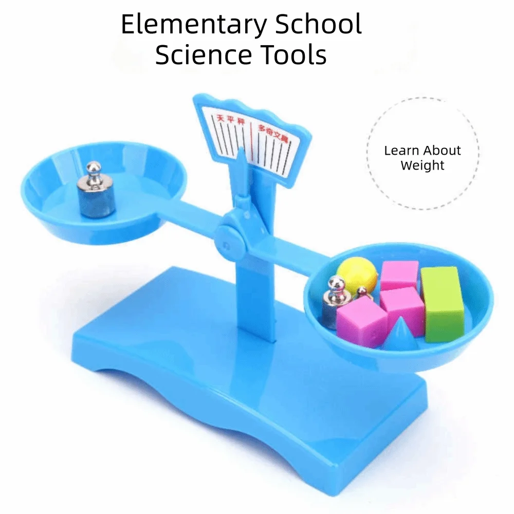 New Plastic Balance Scales with Tray Educational Learning Weight Balance Perception School Teaching Aids Montessori