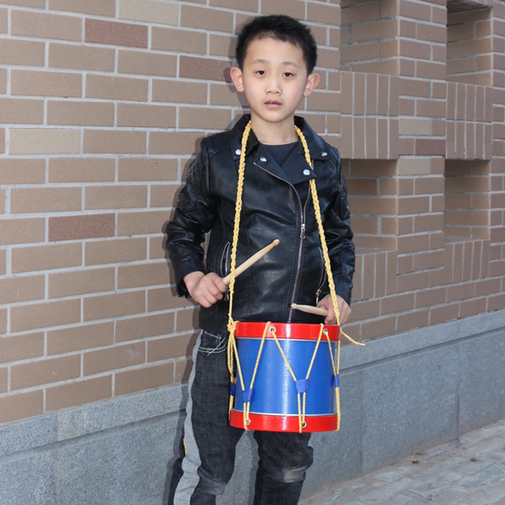 مجموعة طبلة كمين للأطفال مع أعواد أدوات قرع للأطفال لتعليم الموسيقى للأطفال الصغار أداء مجموعة الطبول الغربية