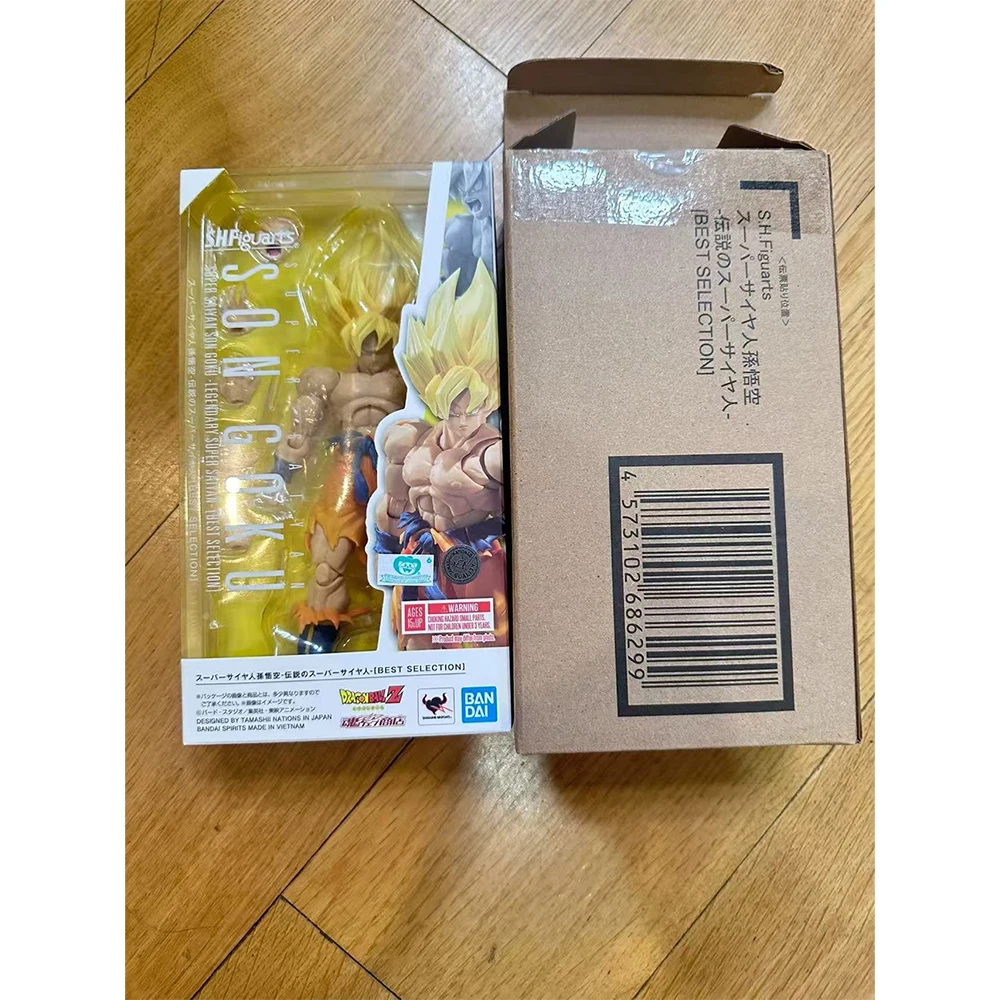 

BANDAI S.H.Figuarts Dragon Ball SUPER SAIYAN SON GOKUIn в наличии, оригинальная аниме-модель, фигурка, оригинальная игрушка в штучной упаковке