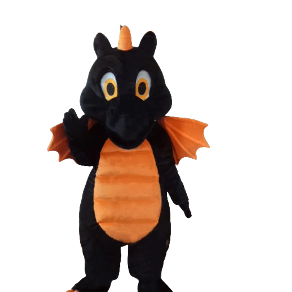 Maskottchen Orange Schwarz Dinosaurier Drache Maskottchenkostüm benutzerdefiniertes Kostüm Anime Cosplay Maskottchen Kostüm Karnevalskostüm 108