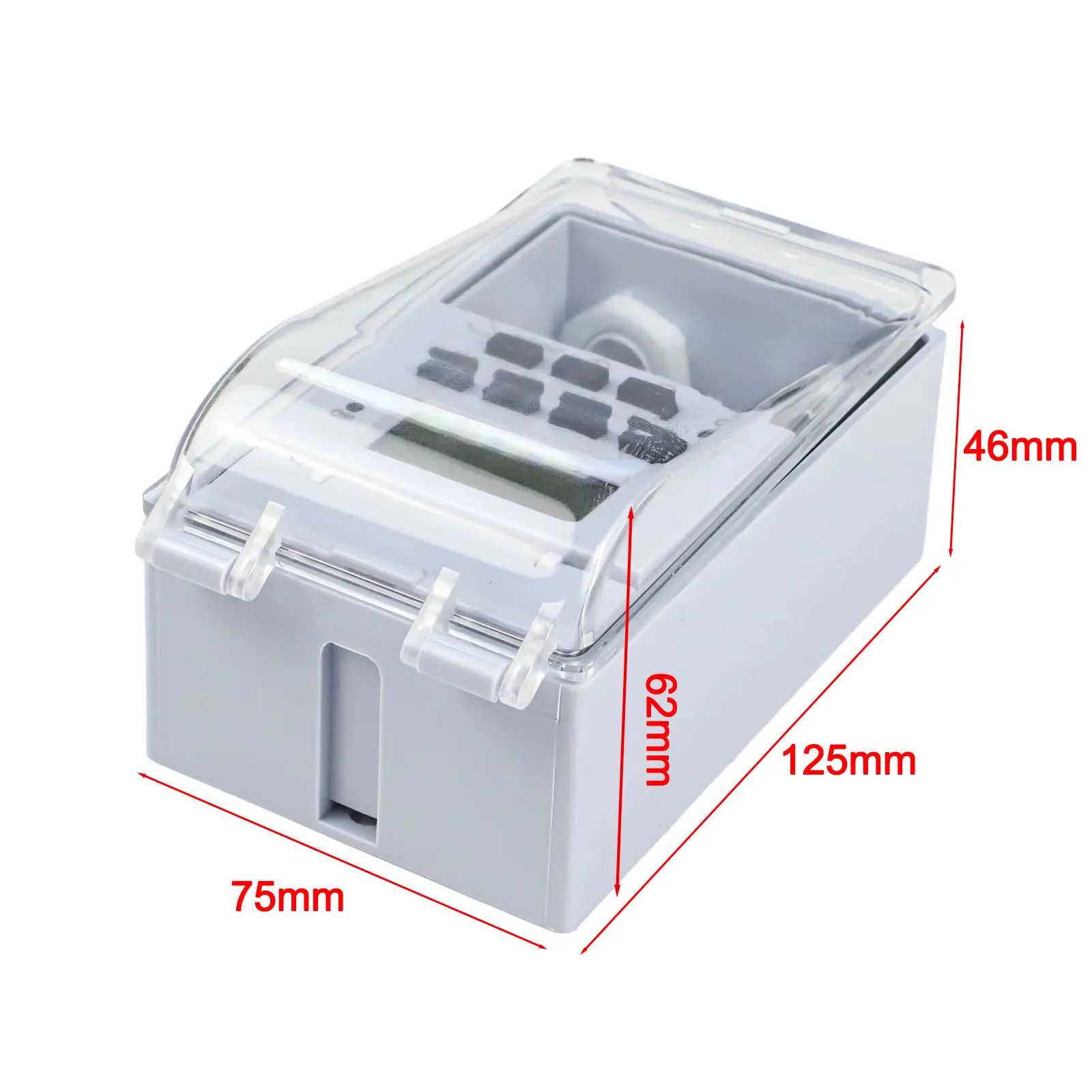 Digital Timer Automatic Time Controller 16 Groups Pre-Set Ambient Temperature -20-55 C Automatic Switch 125X75X62mm
