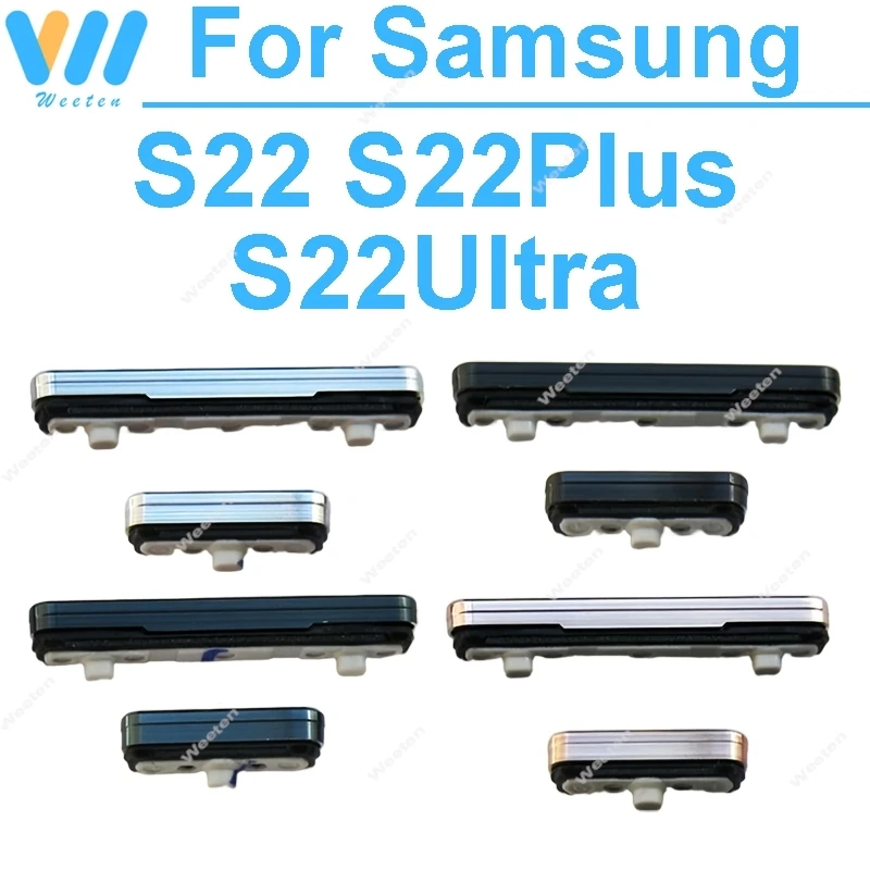 Power- und Lautstärketasten für Samsung Galaxy S22 S22+ Plus S22 Ultra S901B S906B S908B Power-Taste Reparaturzubehörteile