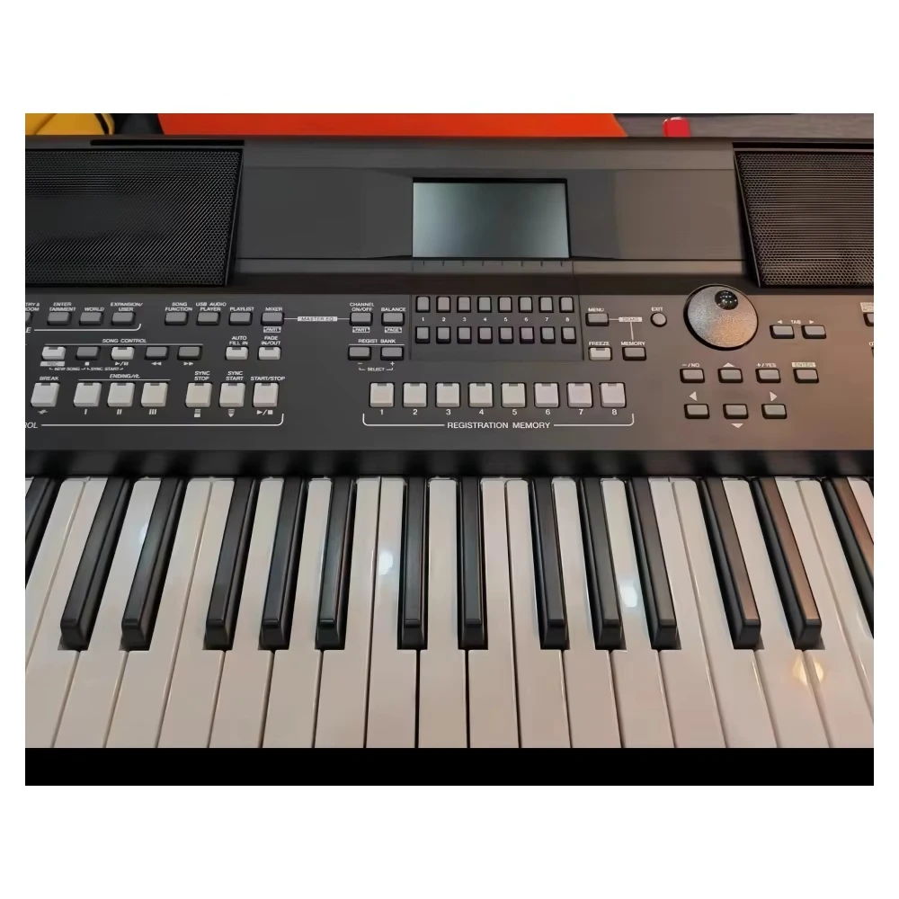 Jelo 95% New for PSR-SX600 61-Key Arranger Electronic Keyboard Stainless Steel Premium Sound Advanced Sequencer