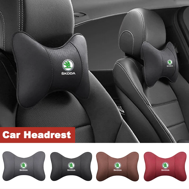 

Car Seat Headrest Pillow Neck Support Protect Cushion For Skoda Octavia Superb Rapid Kodiaq Karoq Fabia Kamiq Roomster Accessory